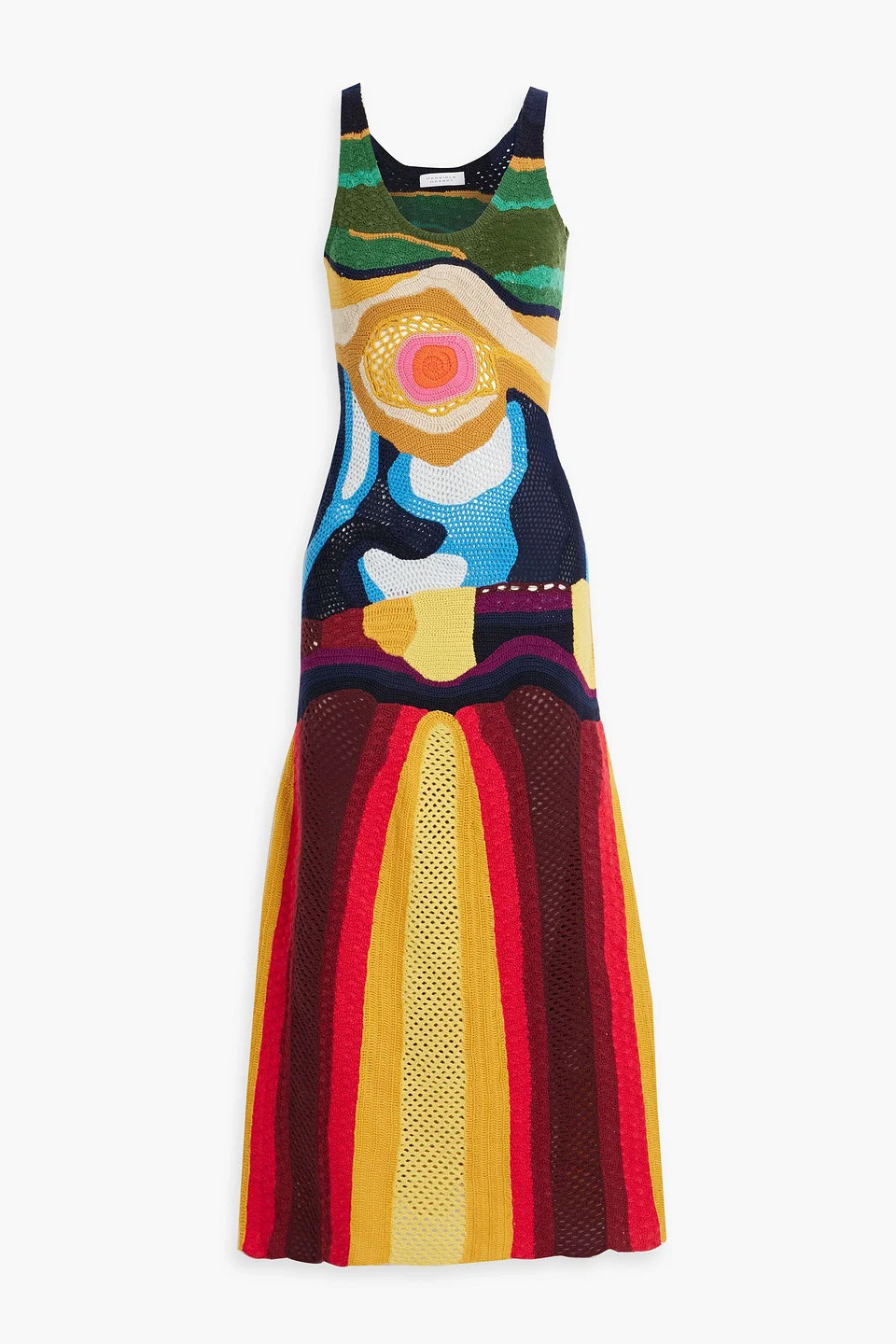 Tamra crocheted cashmere maxi dress - 1