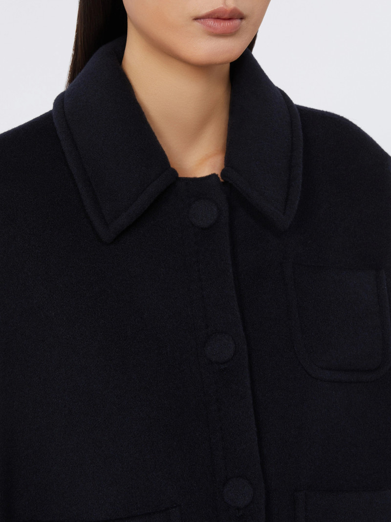 AGILE Lightweight cashmere cape - ULTRAMARINE 5