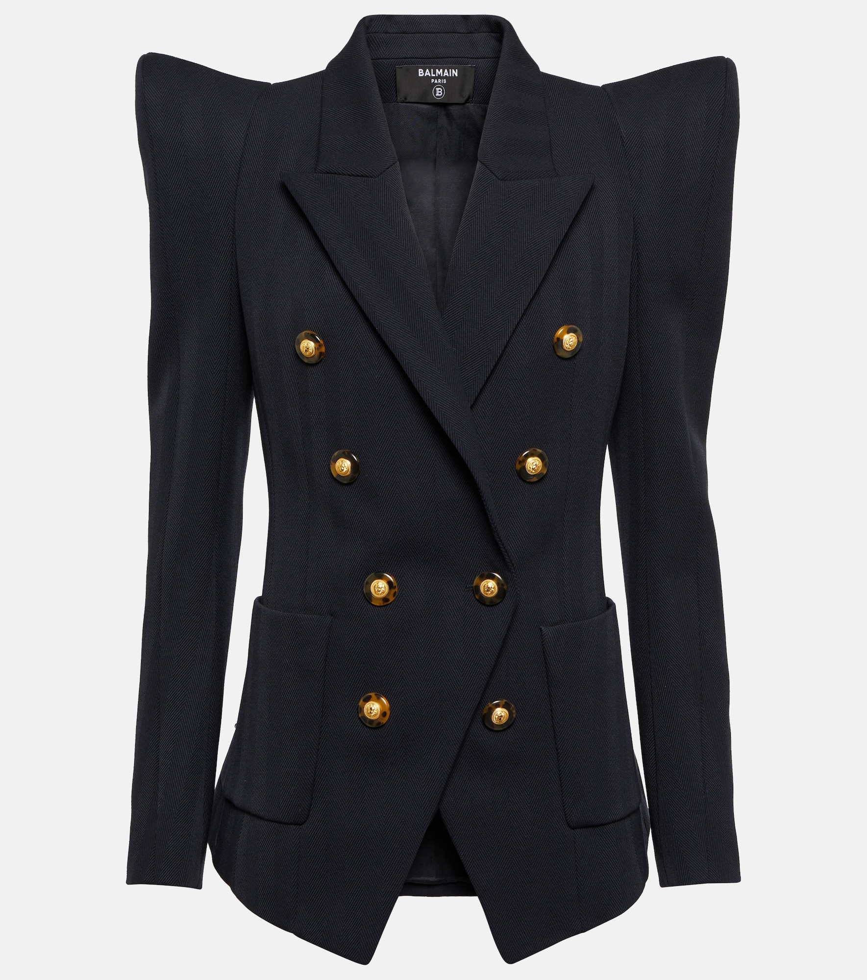 Balmain Double-breasted virgin wool blazer mytheresa REVERSIBLE