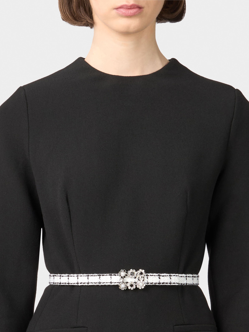 Roger Vivier Efflorescence Belt in tweed outlook