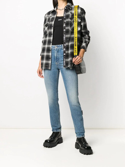 Off-White checked boxy shirt outlook