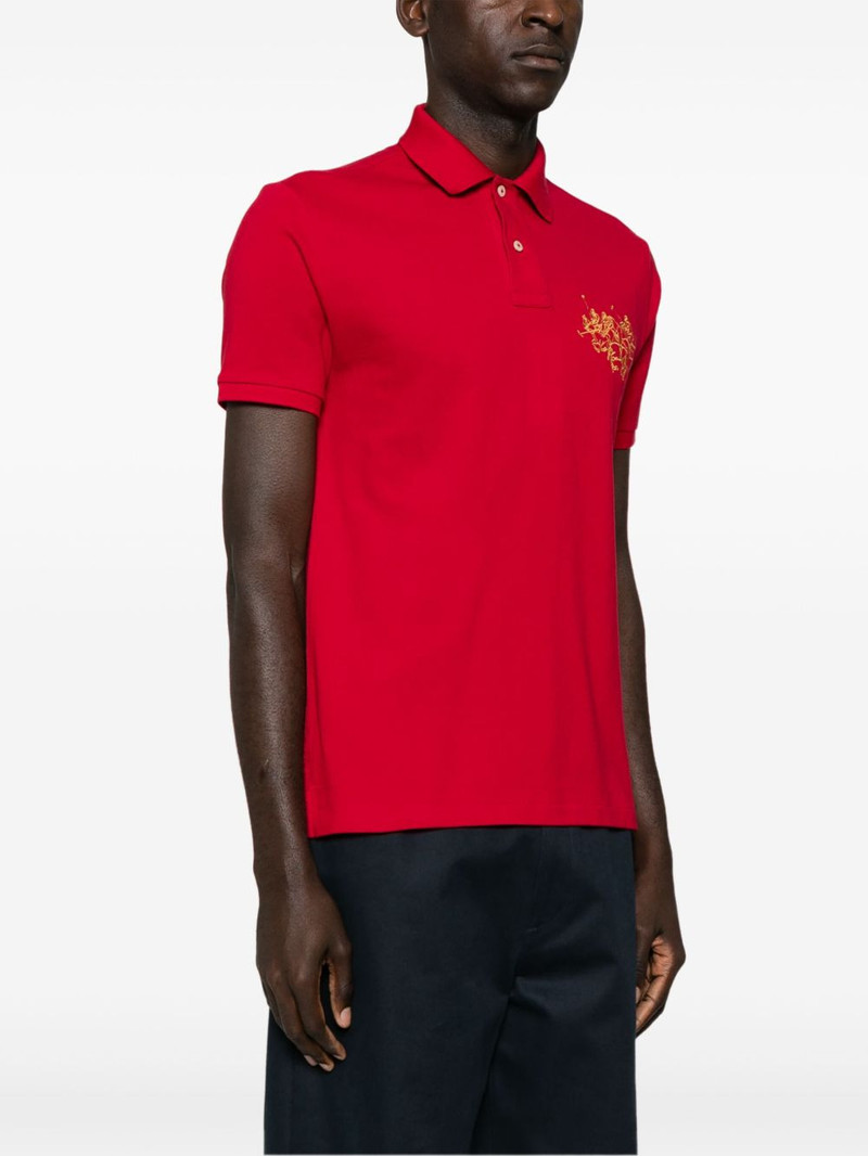 logo-embroidered polo shirt 3