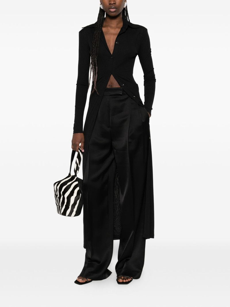 Nanushka shoulder pads maxi shirt dress outlook