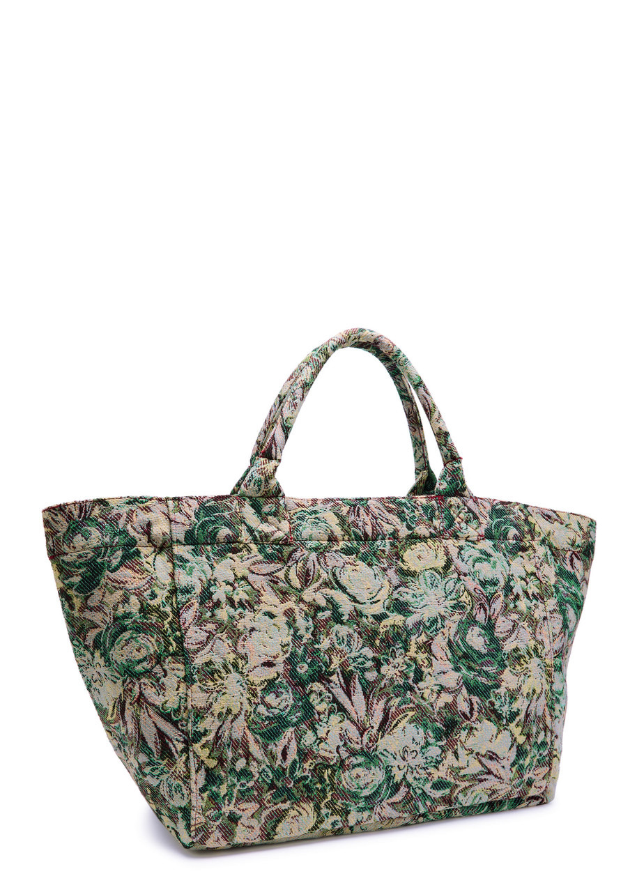Ganni Jadeite Xxl Reversible Tapestry Shopper Tote bag - 2