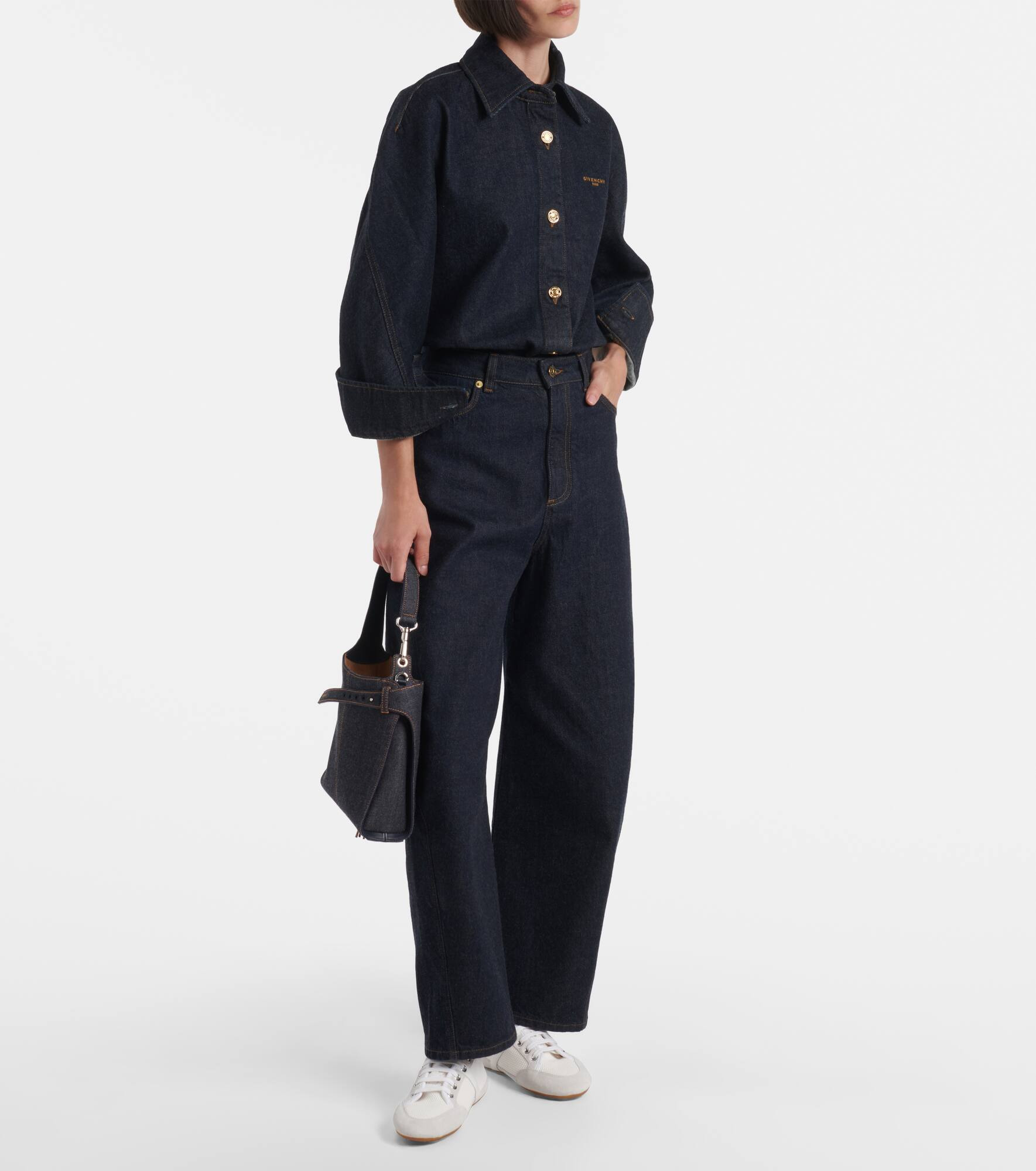 Cocoon denim shirt - 2