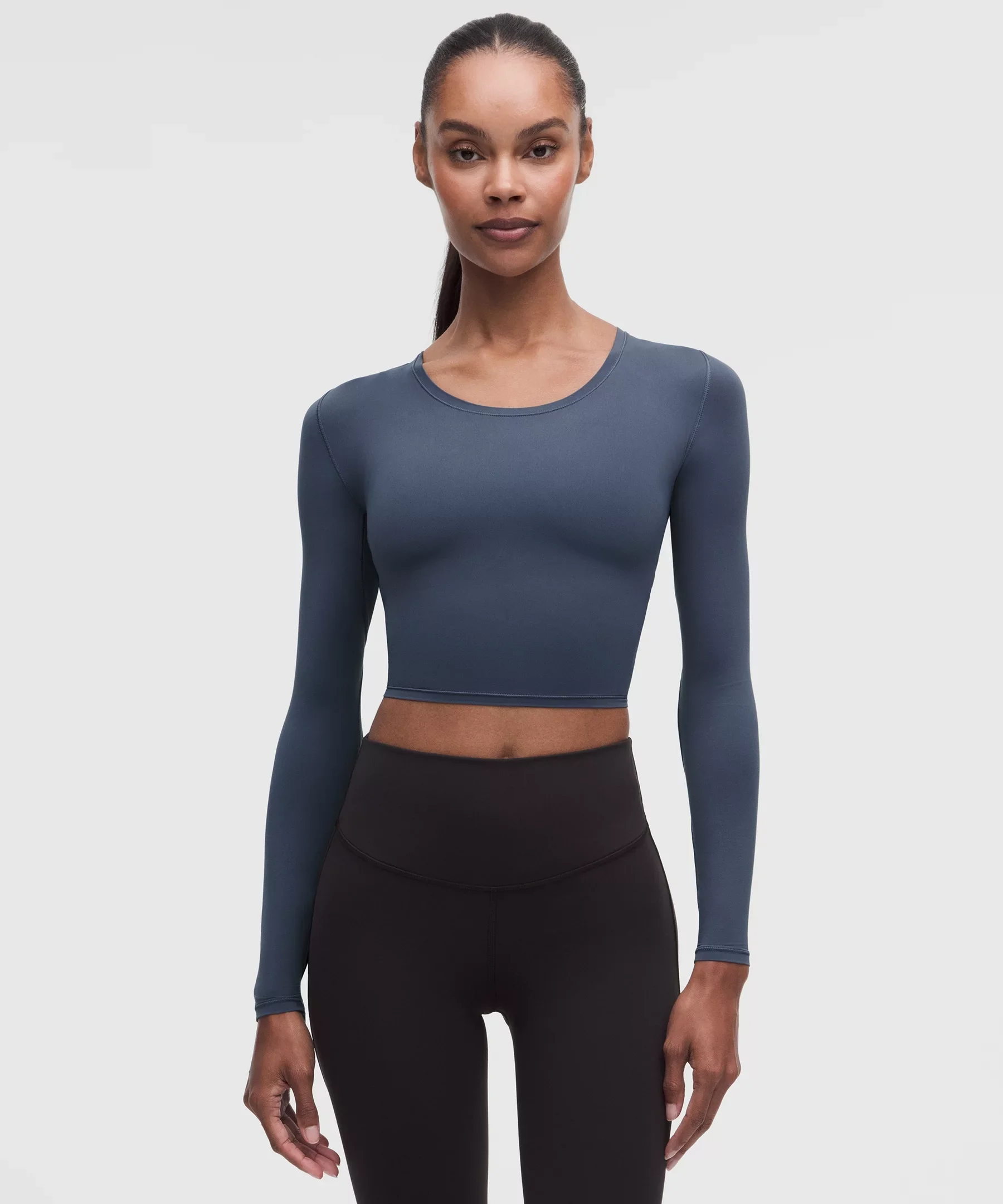 Unrestricted Power Cropped Long-Sleeve Shirt - 1