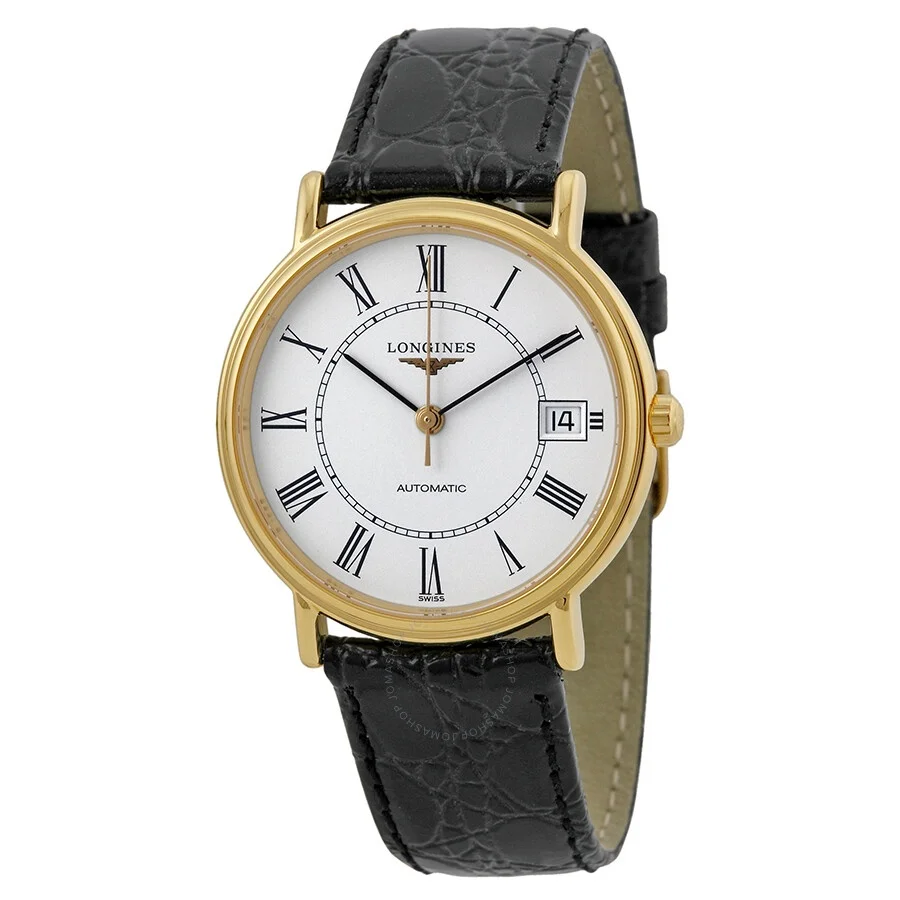 Longines Presence Automatic Black Leather Men's Watch L4.821.2.11.2 - 1