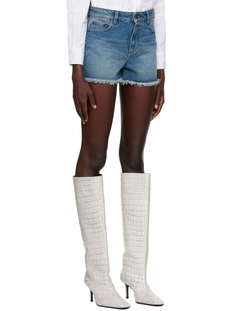 Blue Five Pockets Shorts 2