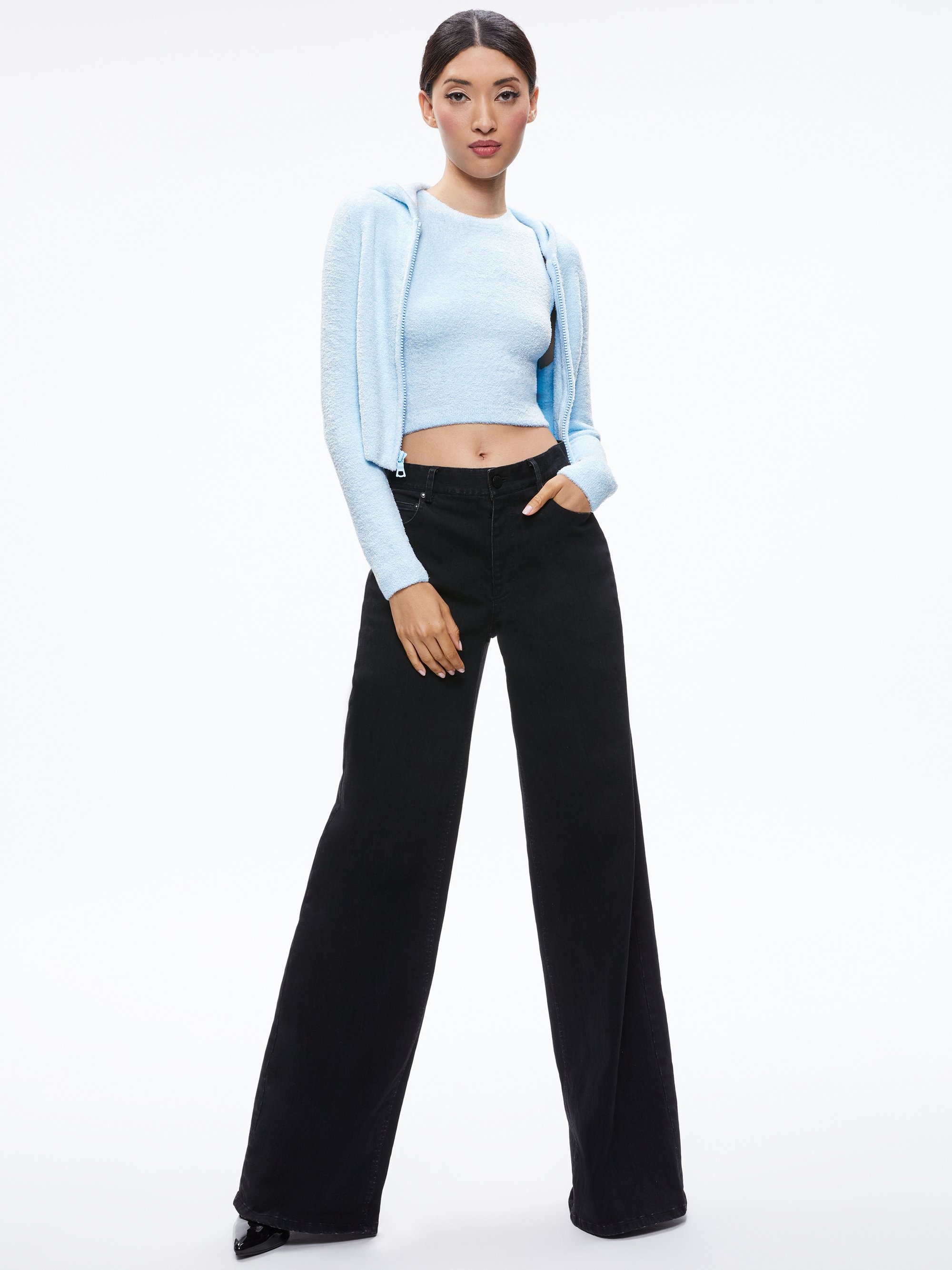 LIDELL CROPPED ZIP UP HOODIE - 3
