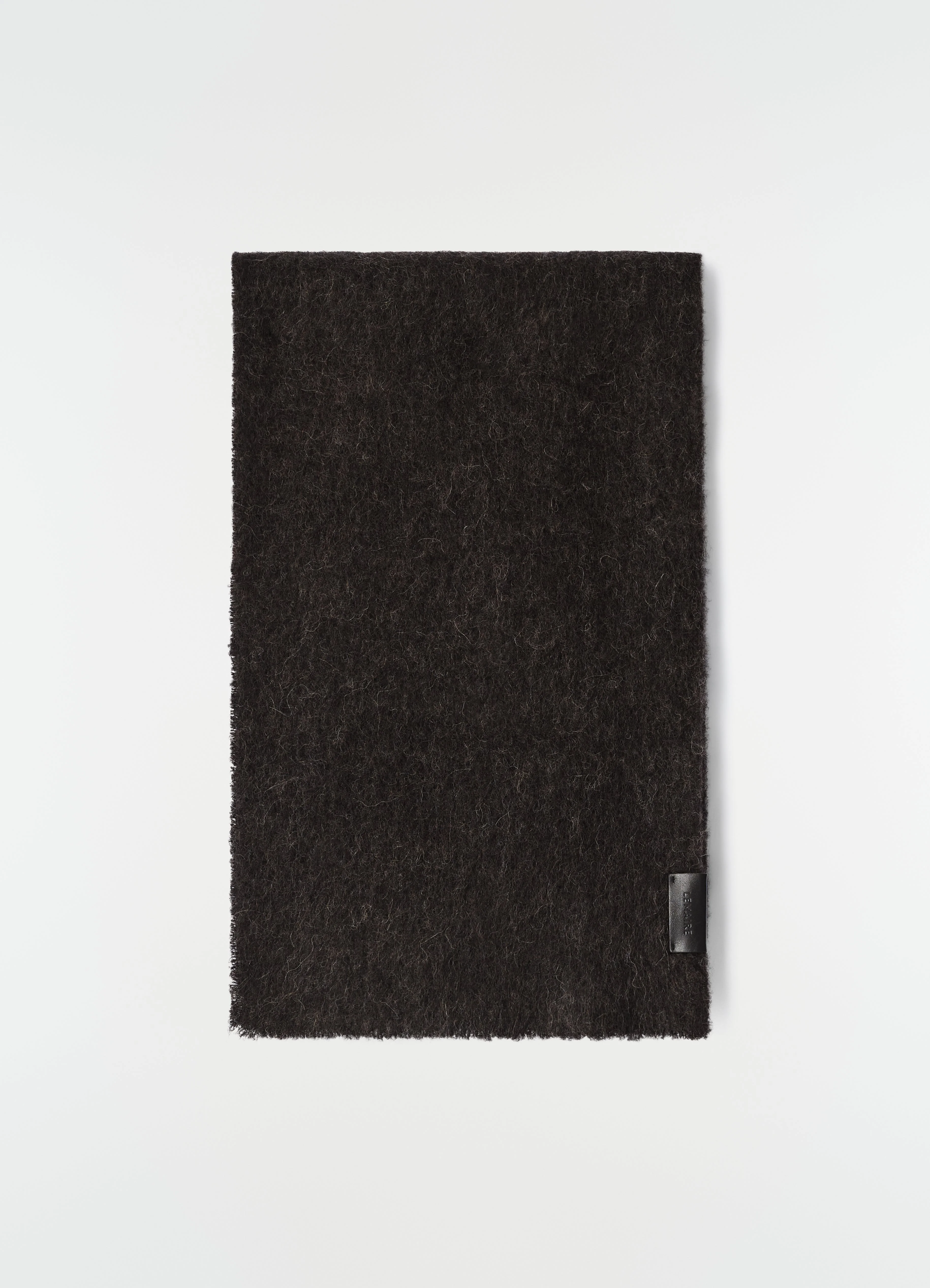 FLUFFY SCARF IN ALPACA WOOL BLEND - 1