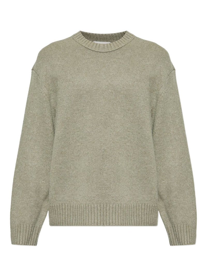ribbed-details crewneck sweater 1