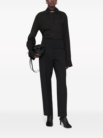 Jil Sander high-waist wool cropped trousers outlook