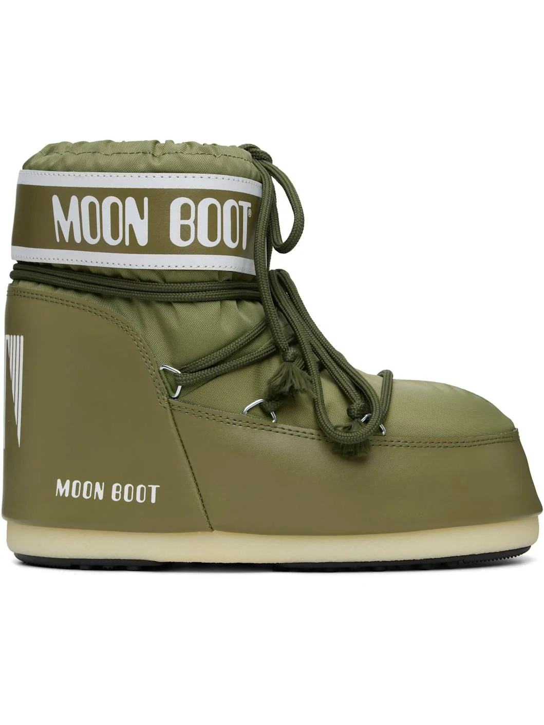 Khaki Icon Low Nylon Boots - 1