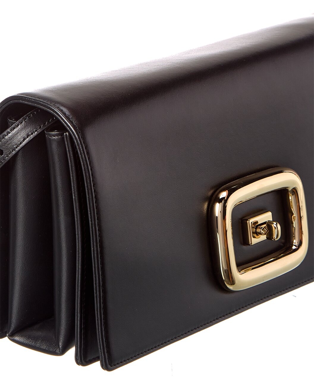 Roger Vivier Viv' Choc Leather Shoulder Bag - 3