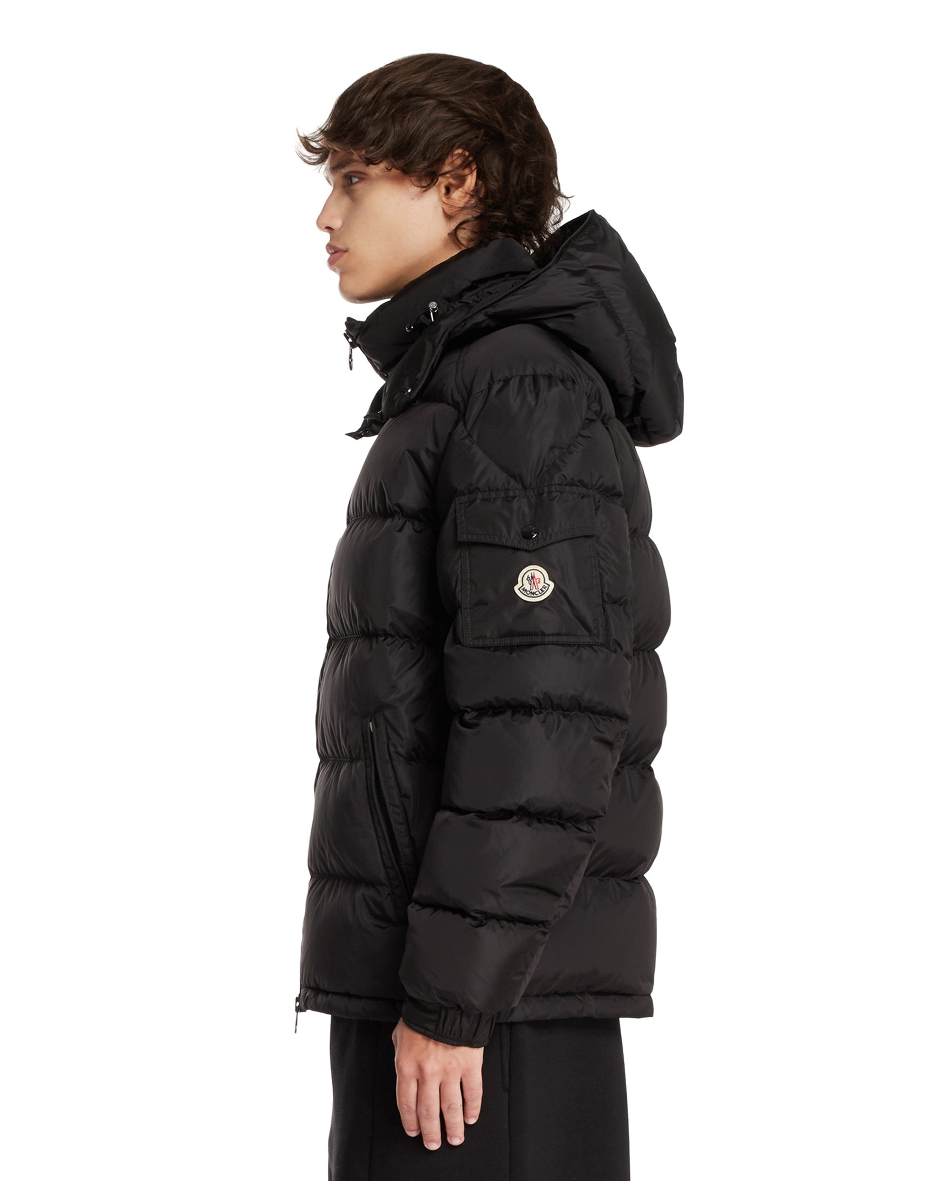 Black Maya Short Down Jacket - 5