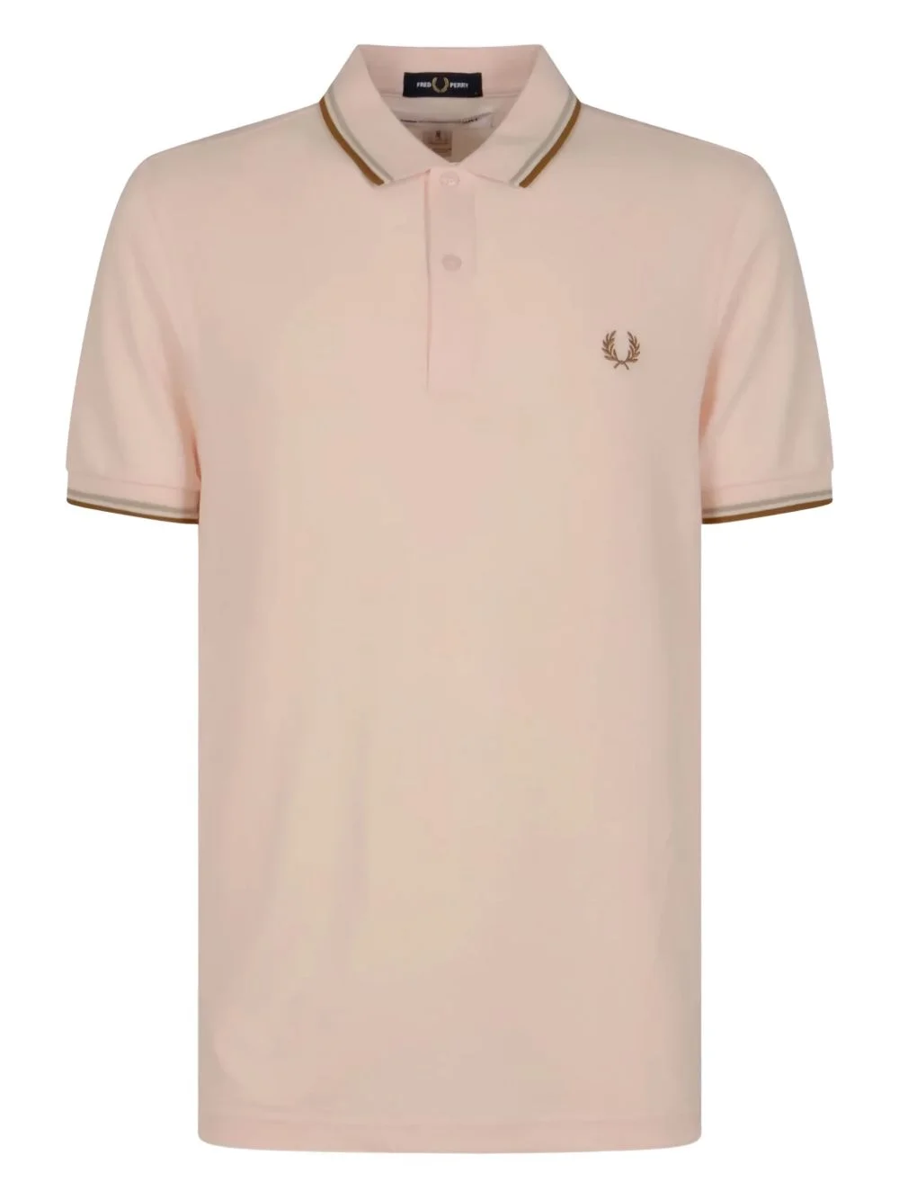 x Fred Perry slogan-print polo shirt - 1