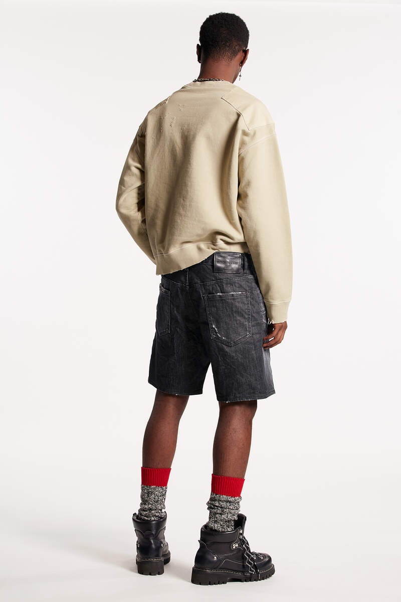 CLEAN BLACK WASH MARINE SHORTS - 2
