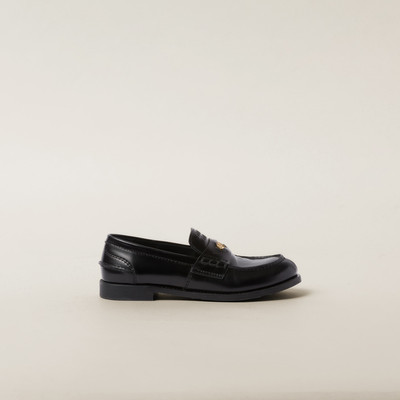 Miu Miu Brushed leather loafers outlook