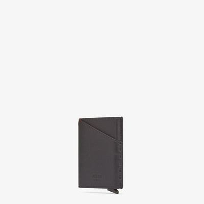 FENDI Black leather card holder outlook