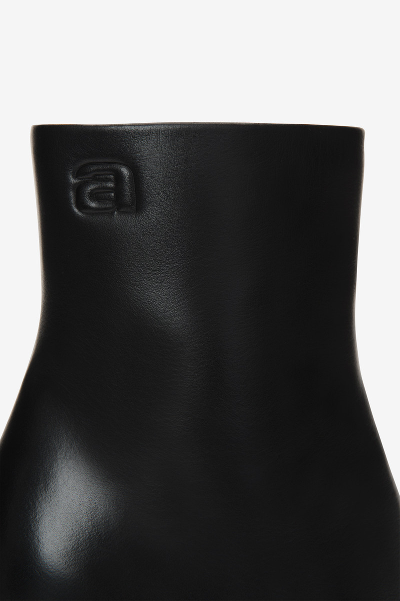 Alexander Wang nova round toe ankle boot in leather outlook