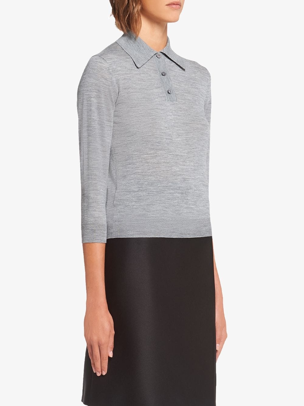 knitted polo shirt - 3