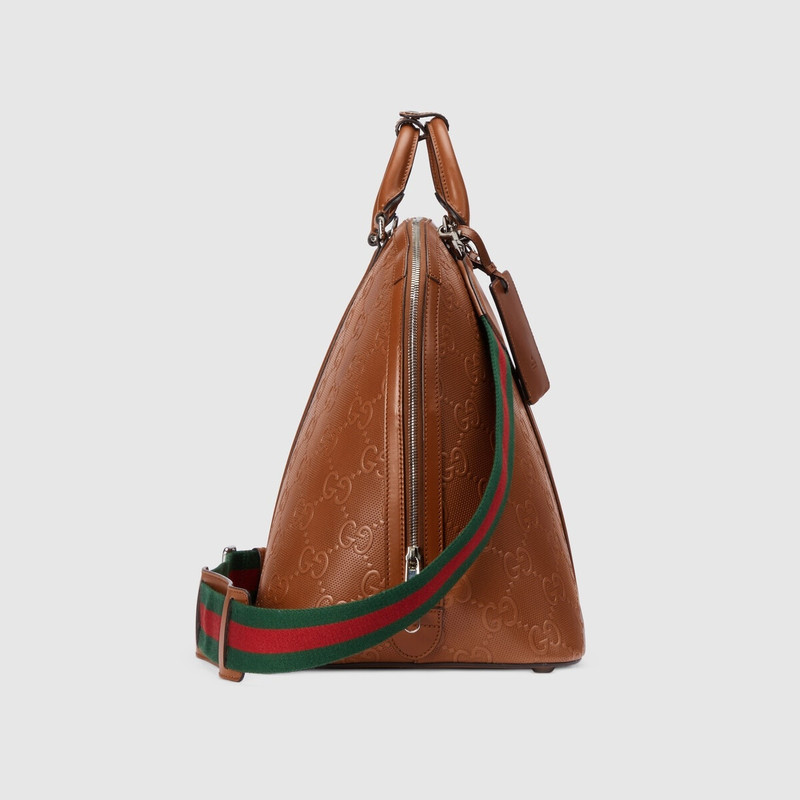 GG embossed large duffle bag 4