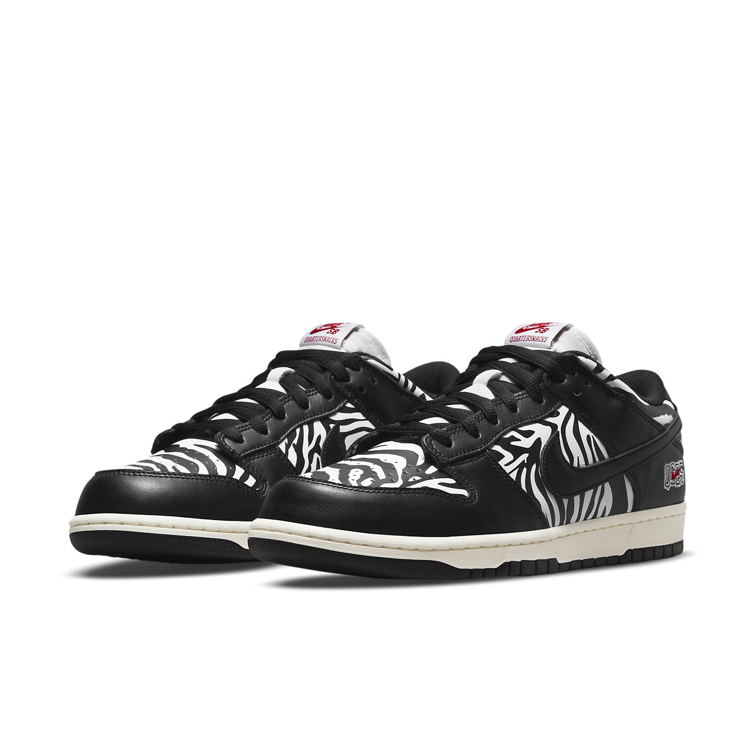 Nike X Quartersnacks SB Dunk Low 'Little Debbies Zebra Cakes' DM3510-001 - 3