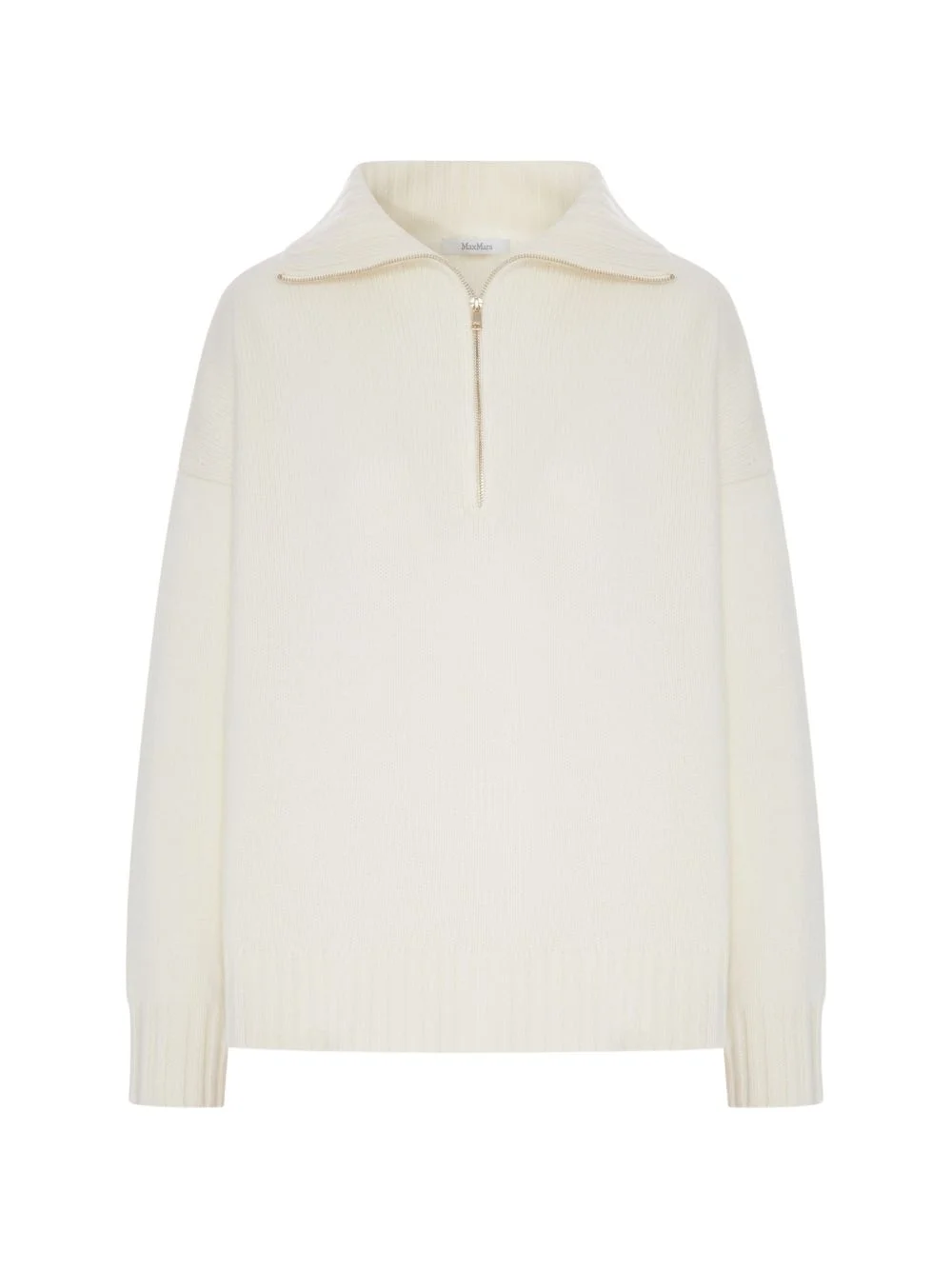 half-zip knitted sweater - 1