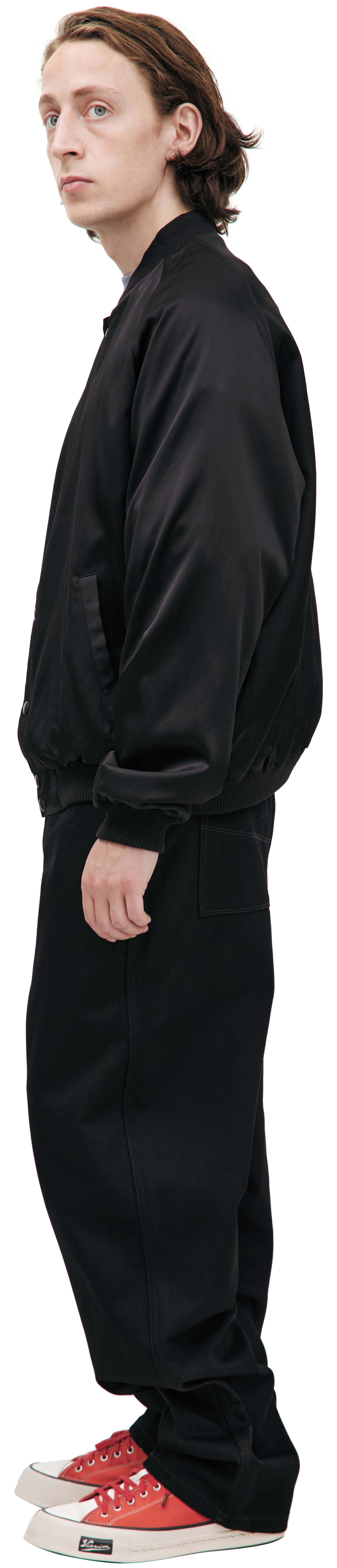 BLACK BUTTON JACKET - 2