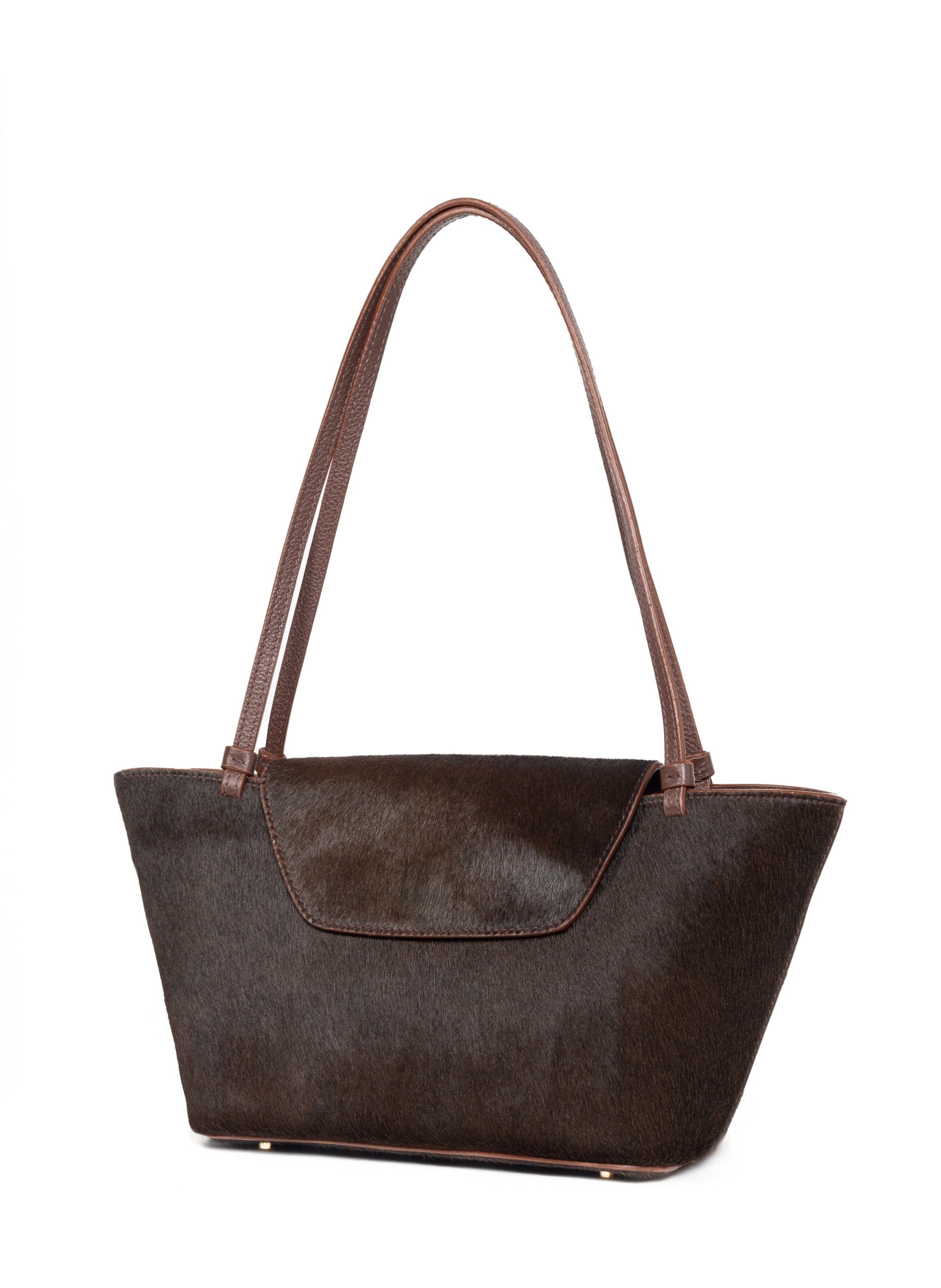 Courrier Tote Calf Leather Dark Brown - 2