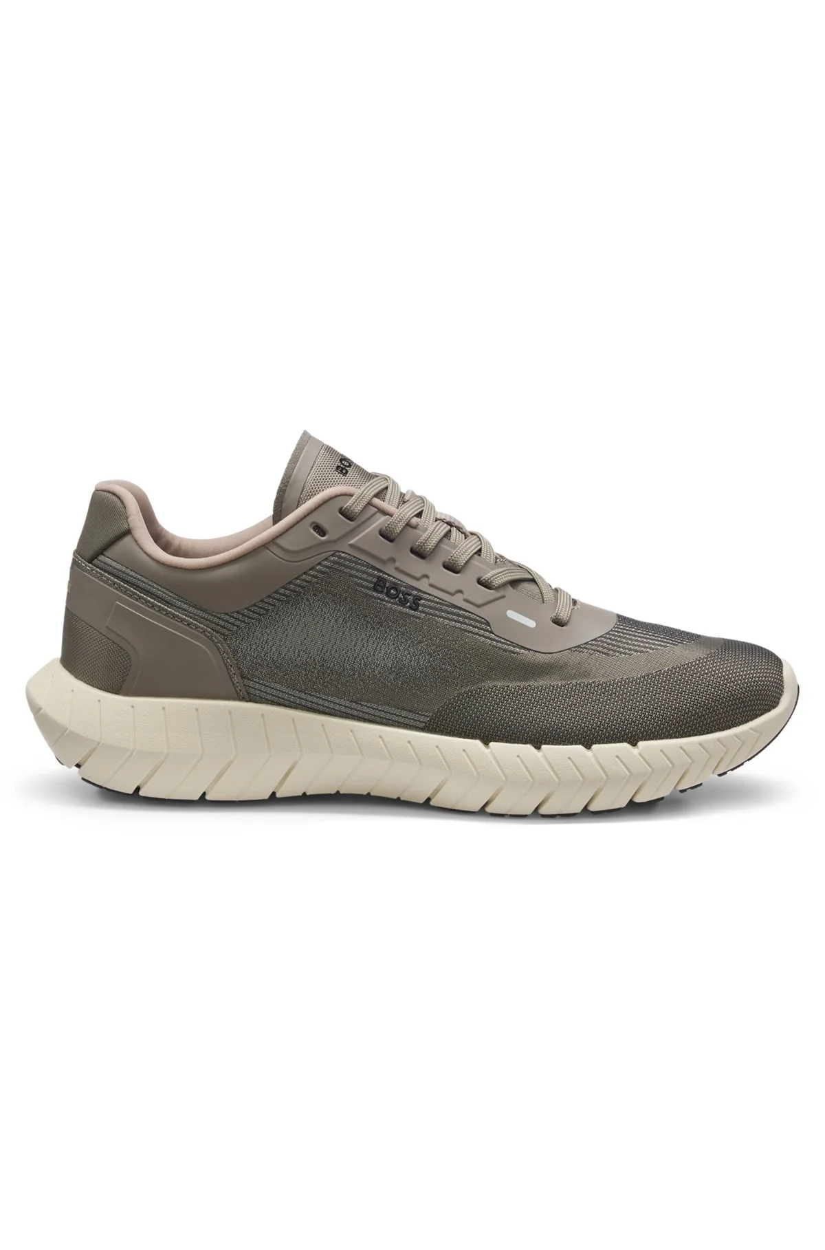 BOSS-MOTION LACE-UP SNEAKERS IN WOVEN JACQUARD - 1