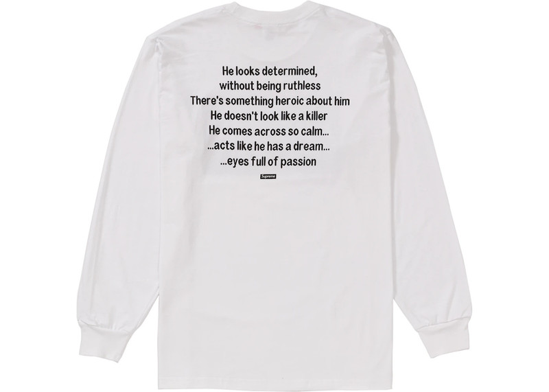 Supreme Supreme The Killer L/S Tee White outlook