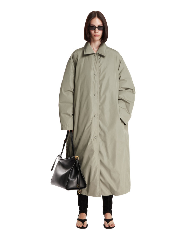 Jil Sander Green Oversized Long Coat outlook