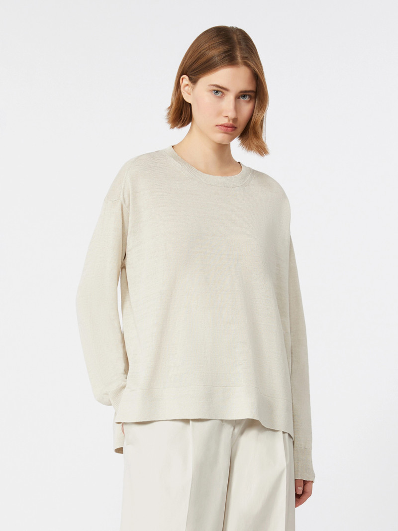 FIORIRE Linen yarn sweater - IVORY 3