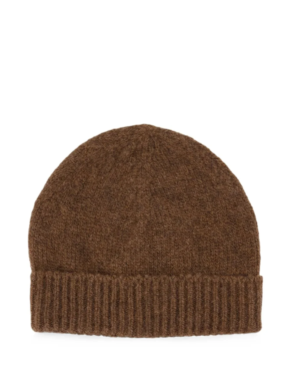 marl fuzzy wool beanie hat - 1