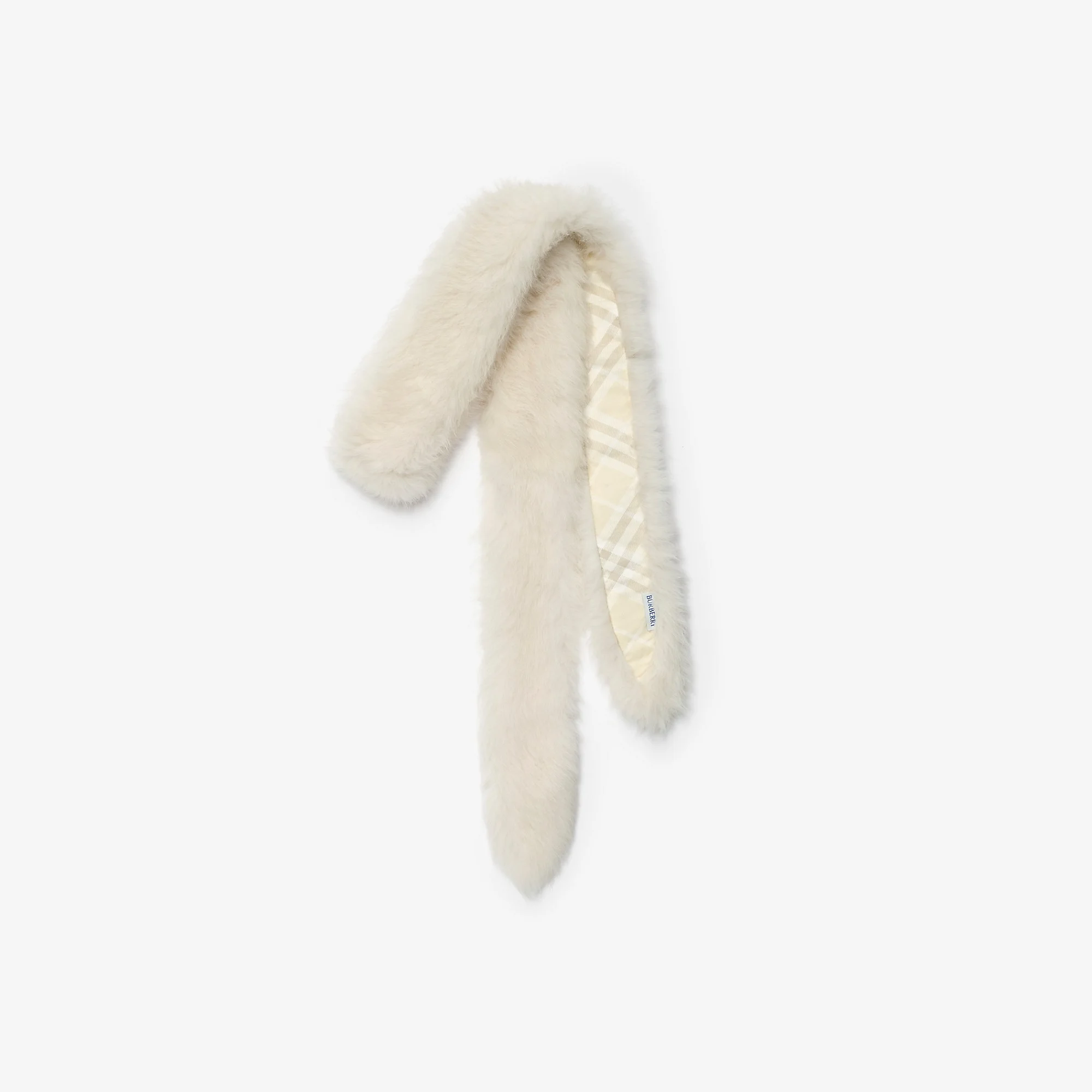 Skinny Shearling Scarf - 1