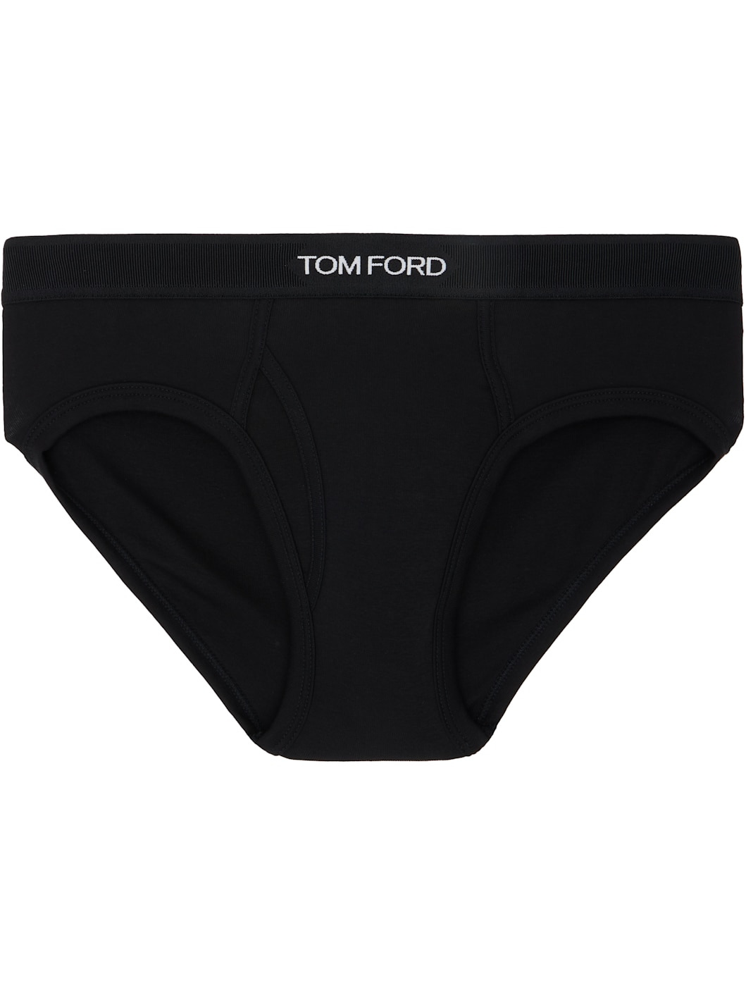 Black Cotton Briefs - 1