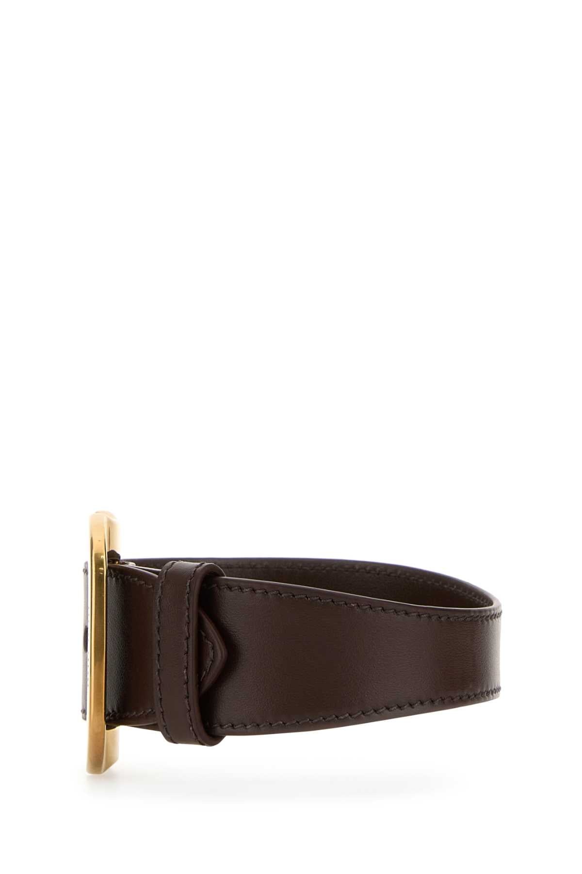Miu Miu Women Brown Leather Bracelet - 2