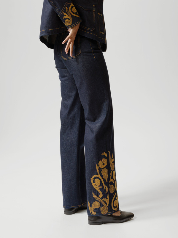 Holly Western Pants Embroidery - 2