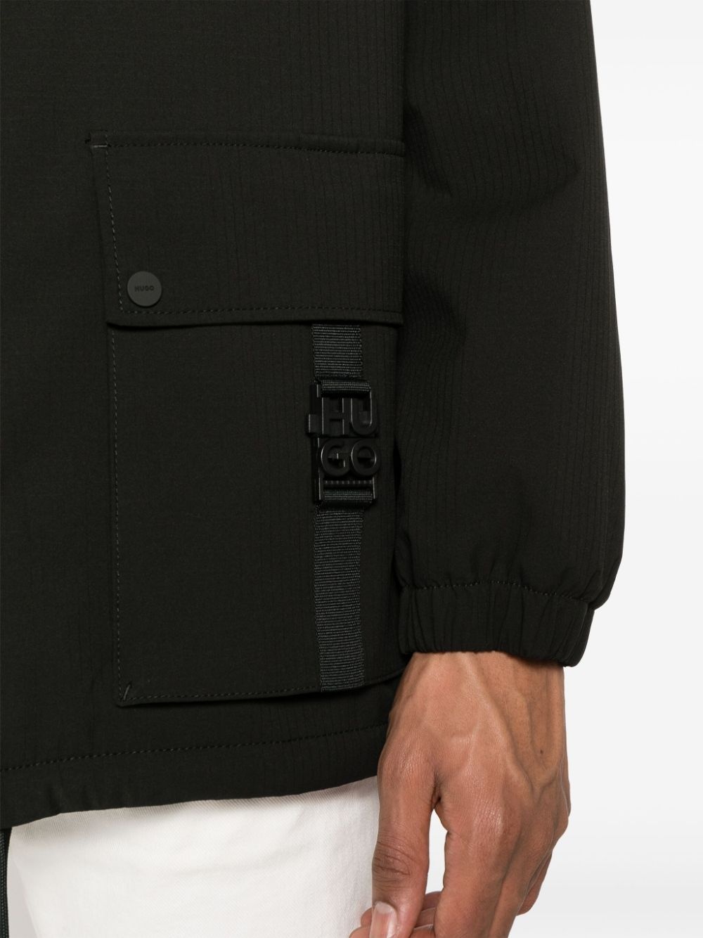 ripstop hooded cargo jacket - 5
