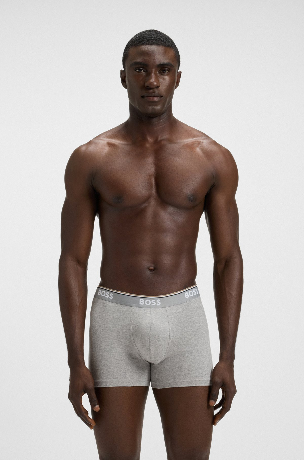 THREE-PACK OF STRETCH-COTTON BOXER BRIEFS WITH LOGOS - 7