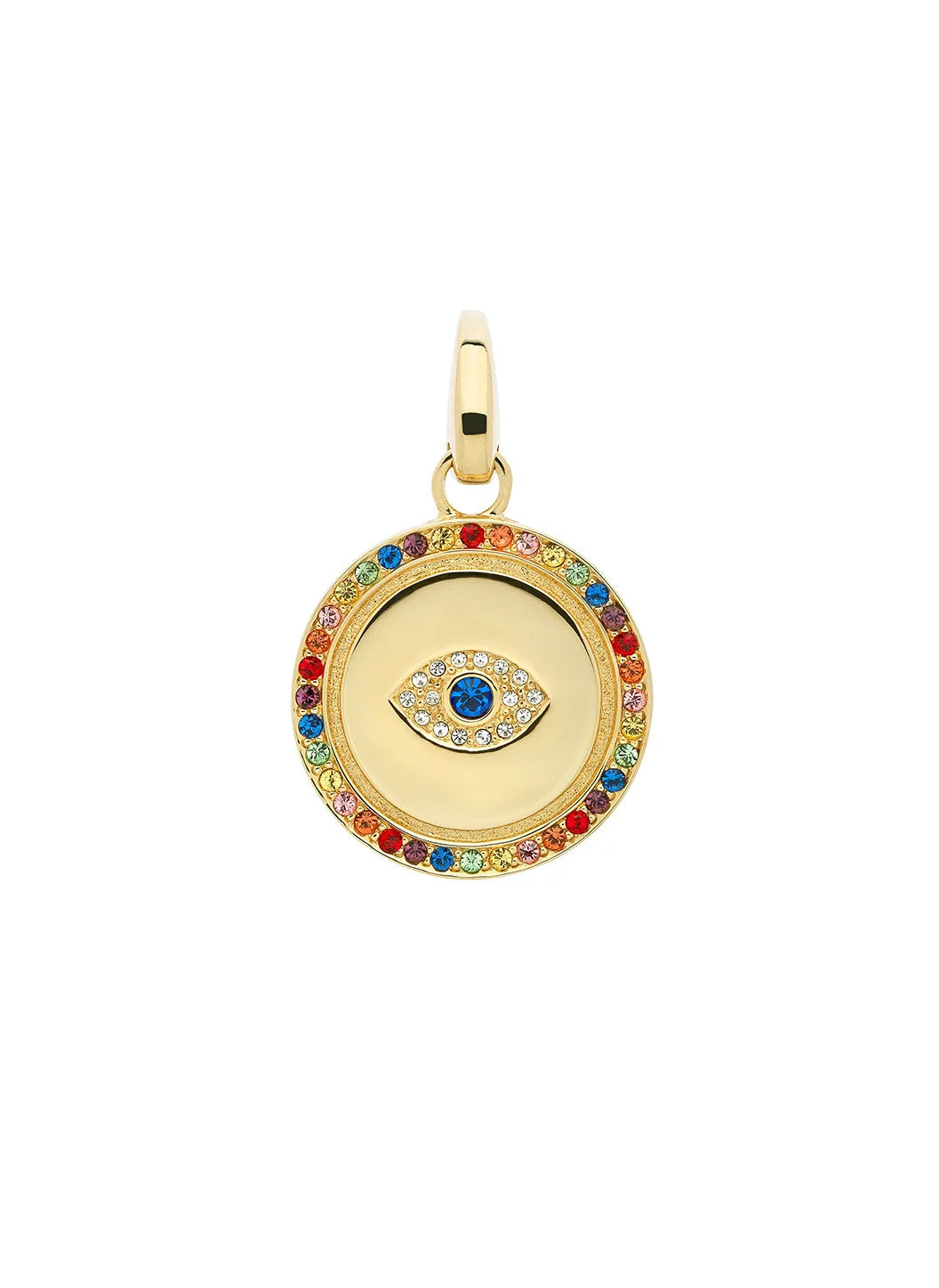 GOLD CRYSTAL EYE LARGE CHARM - 1