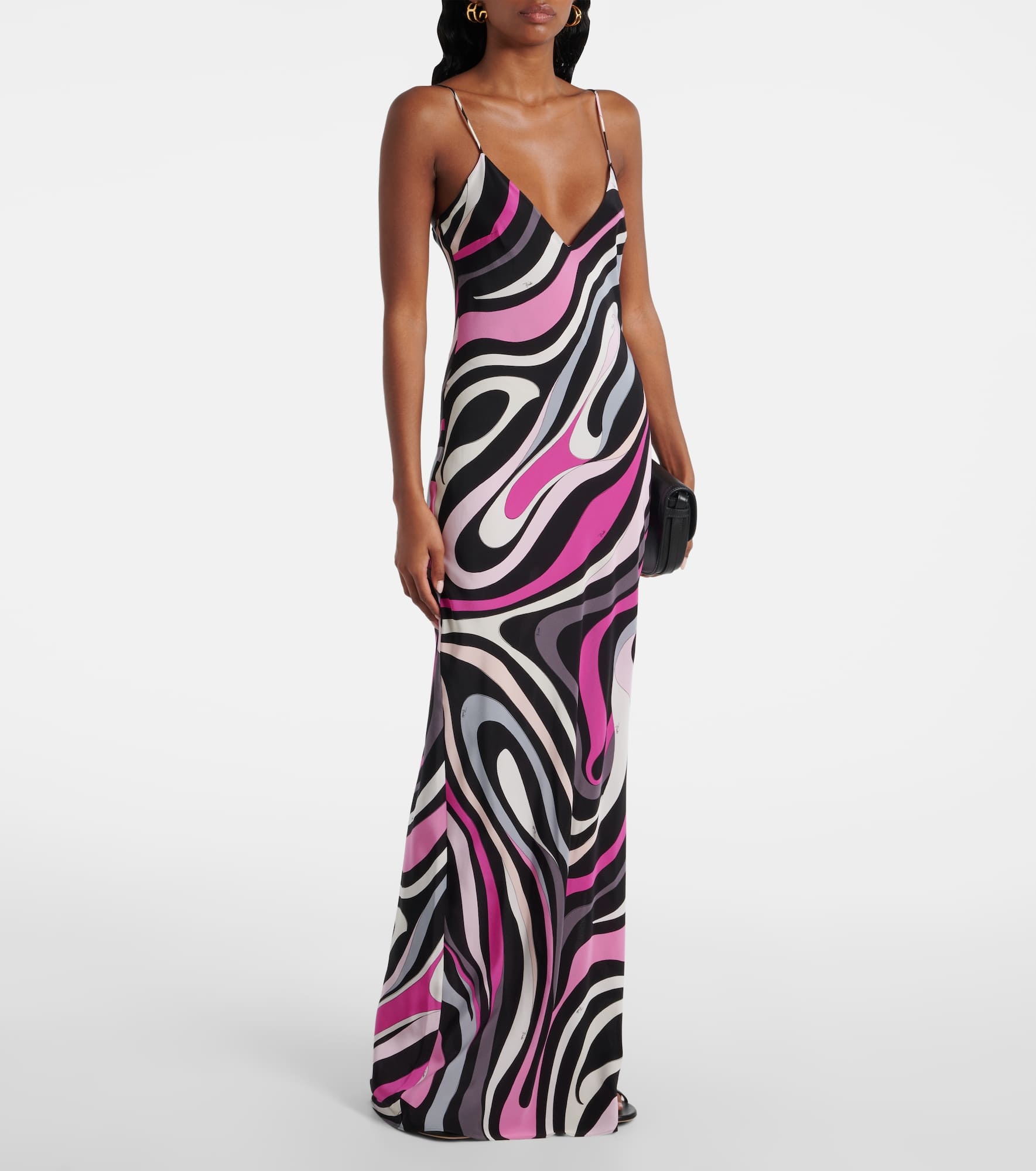 Marmo crêpe de chine slip dress - 2