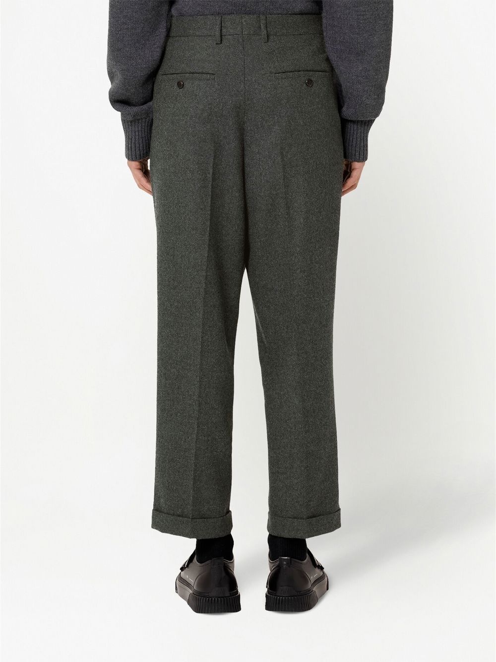 pleated tapered trousers - 3