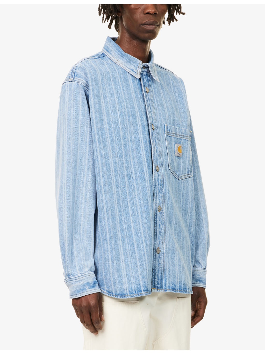 Rylan Logo-Patch Denim Shirt - 3
