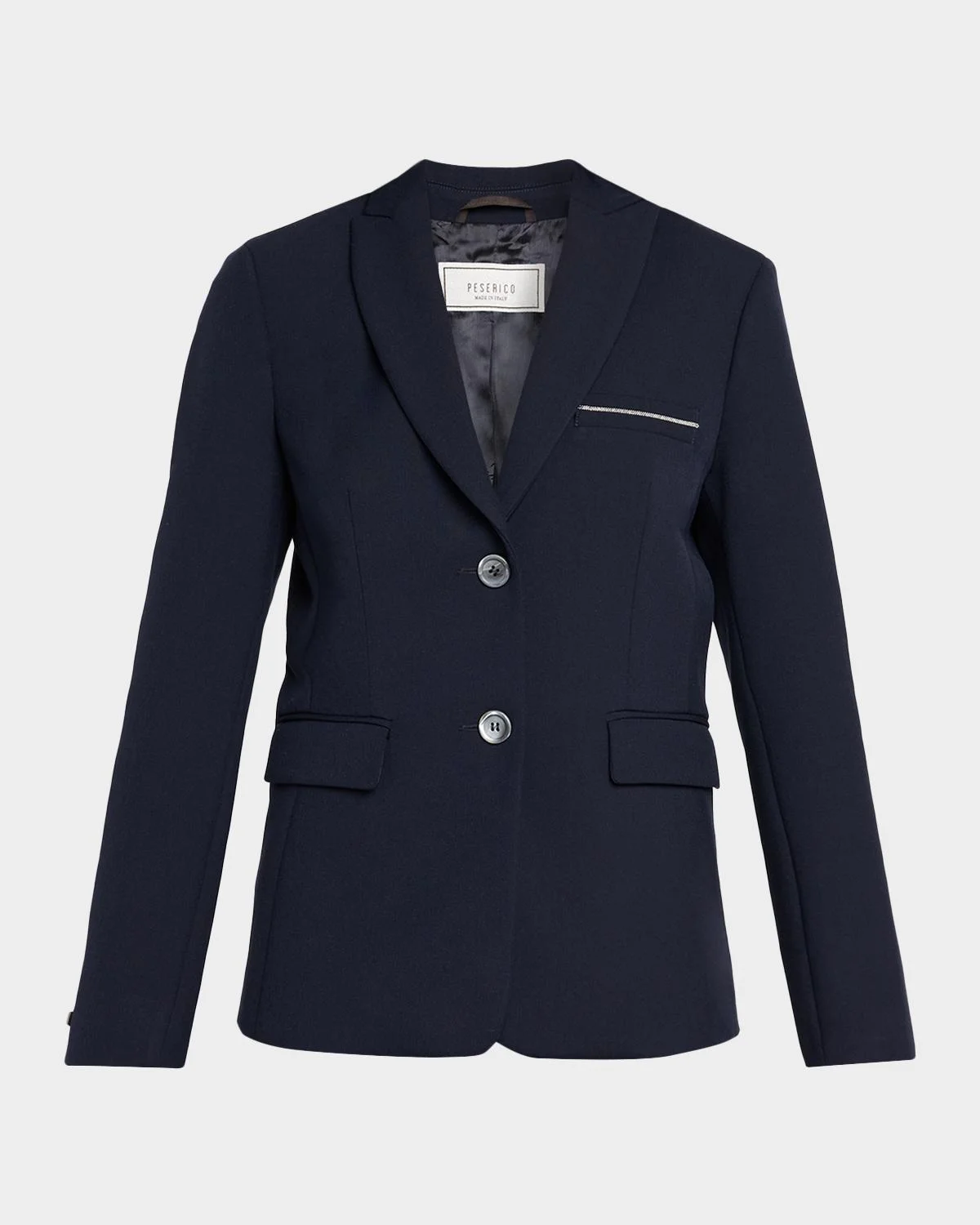Single-Breasted Punto Luce Blazer - 1