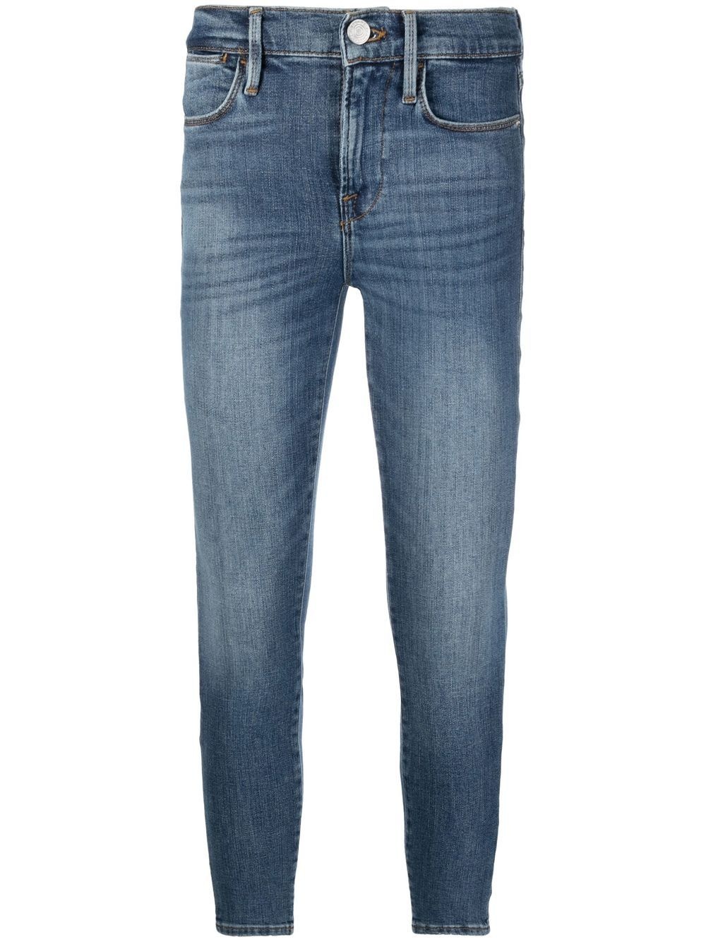 distressed-effect denim jeans - 1