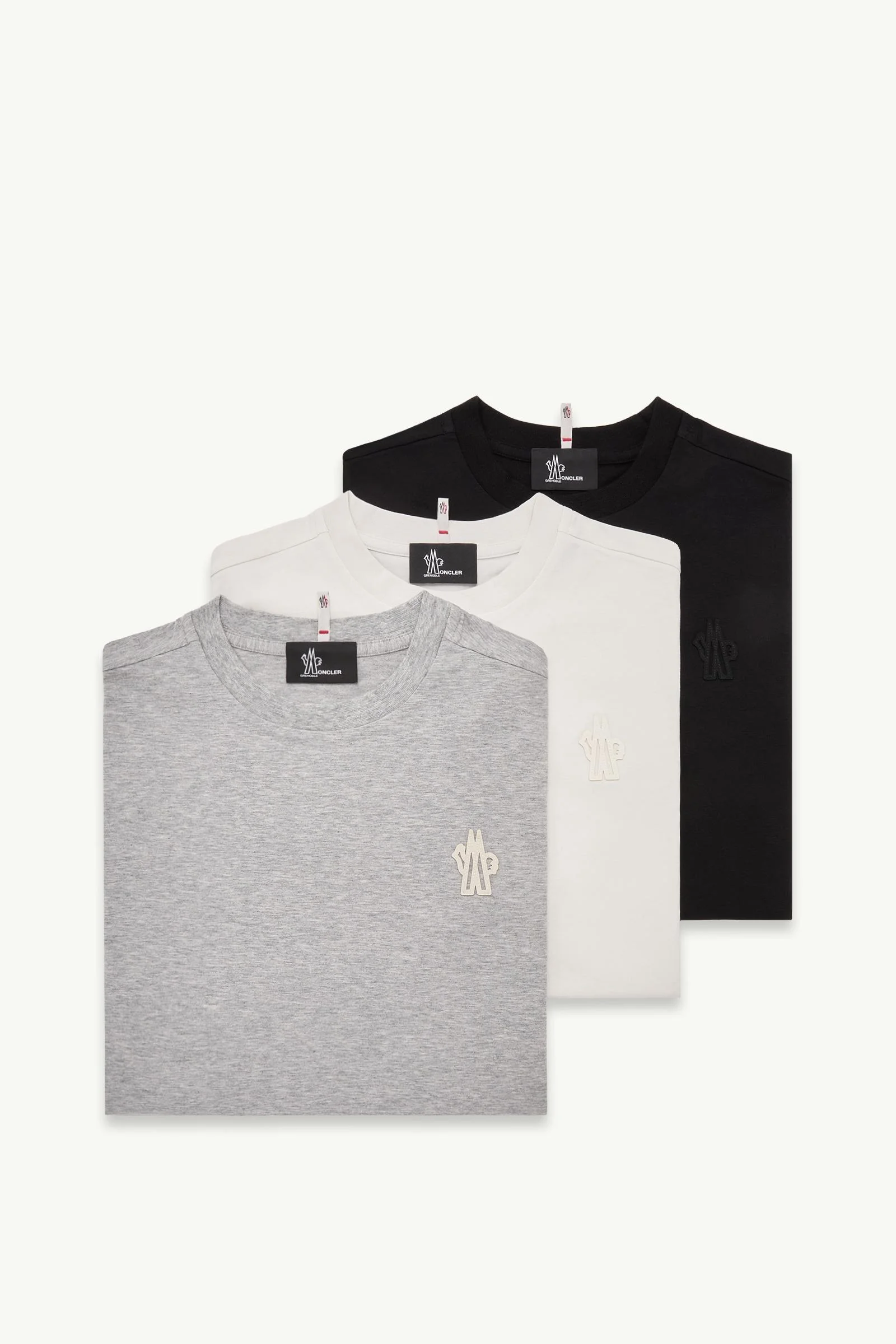 Logo Patch Cotton Blend T-Shirt (Three Pack) - 1