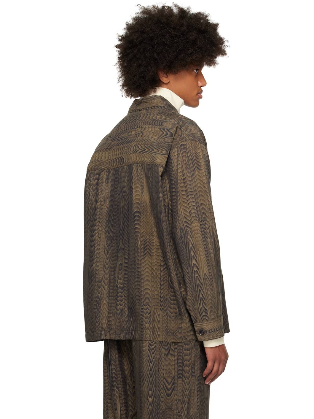 Brown FreelingWaters Edition Printed Pyjama Shirt - 3