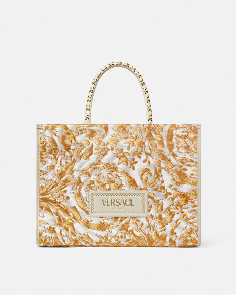 Barocco Athena Raffia Medium Tote Bag 1